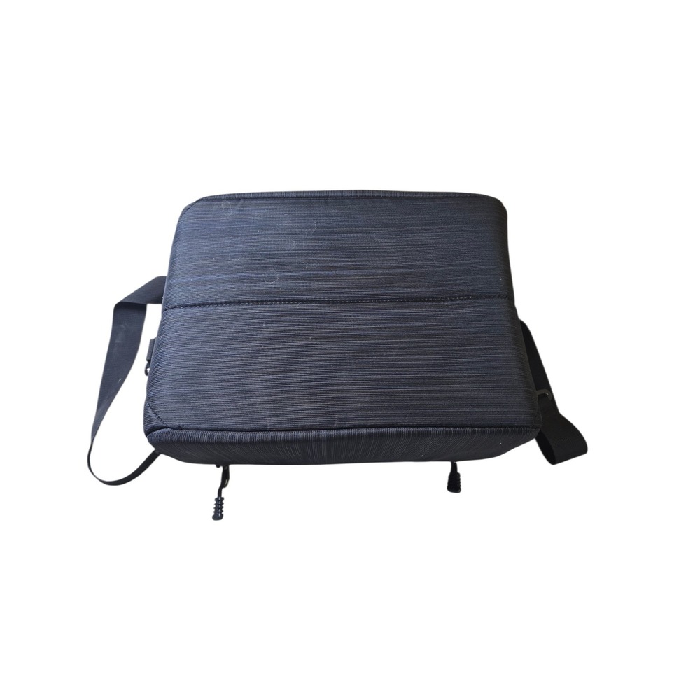 Padded Camera Shoulder Bag Charcoal Gray Adjustable Dividers Gear Case - Picture 3 of 6